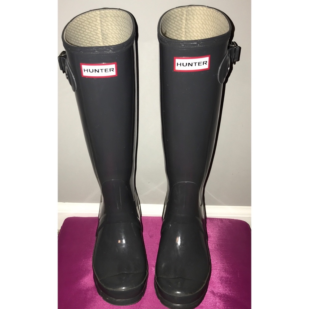 Grey hunter boots